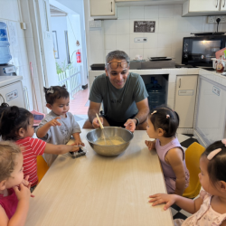 Making muffins with Malhars daddy!