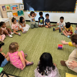 Starting the day with a fun circle time.