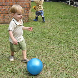 Max is all ready to launch his football career!