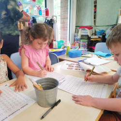 Good practice with writing.