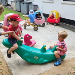 Jamie & Joshua having fun outdoors