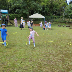 Practising for sports day!