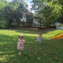 Sunshine and smiles when we are outdoors.