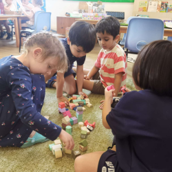 The Busy Bees town our children built. 