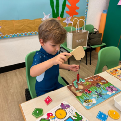 Leo focusing well to grab the bugs.