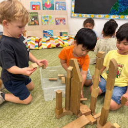 Milan, Wesley and Kingston building together and turning ideas into towering creations!