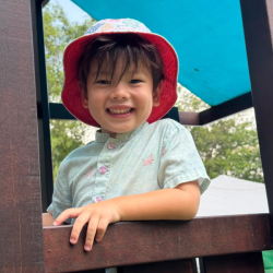 Xiang enjoying outdoors 