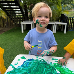 Max turns green!