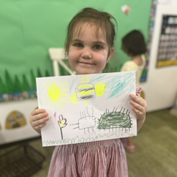 Vivienne’s beautiful drawing of the garden.