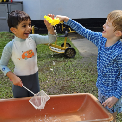 It was great weather for water play!