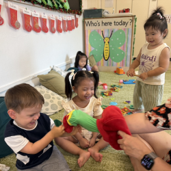 Who knew a caterpillar could make the children laugh so much!