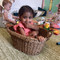 Imaan in a basket