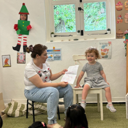 Tilly’s sharing her written letter to Santa. 