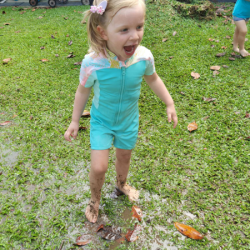 Splash, splosh! We love muddy puddles.
