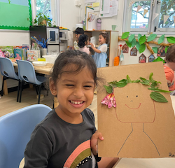 Ruhi and her portrait