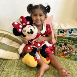 Nysha with her favourite book !
